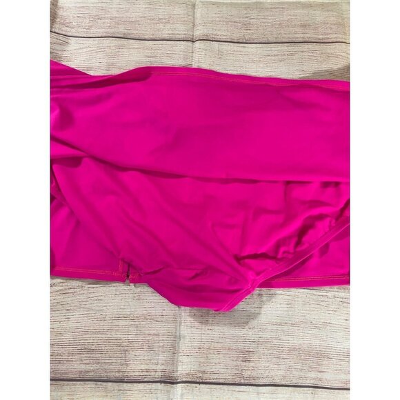 Lane Bryant Women's Hot Pink Swim Skirtini - 28 - Picture 9 of 10